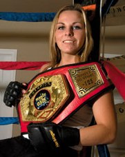 Martinsburg’s Krissy Barrett is off to a 3-1 start as an amateur flyweight in mixed martial arts. Barrett was a three-year varsity wrestler at Musselman High School. (Journal photo by Martin B. Cherry)